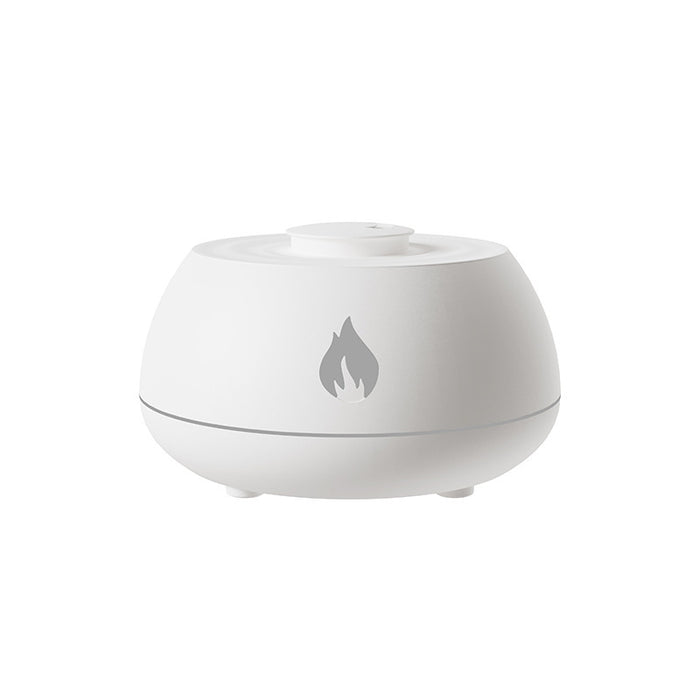 🔥 FLAME HUMIDIFIER DIFFUSER | 7-Color Mood Light + Aromatherapy 🌈 (Ultra-Silent & USB-Powered! £20) - Samanta Factory