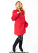 Womens Wool Feel Double Breasted Hooded Coat - Samanta Factory
