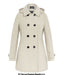 Womens Wool Feel Double Breasted Hooded Coat - Samanta Factory