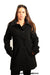 Womens Wool Feel Double Breasted Hooded Coat - Samanta Factory