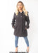 Womens Wool Feel Double Breasted Hooded Coat - Samanta Factory
