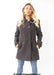 Womens Wool Feel Double Breasted Hooded Coat - Samanta Factory