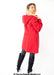 Womens Wool Feel Double Breasted Hooded Coat - Samanta Factory