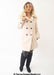Womens Wool Feel Double Breasted Hooded Coat - Samanta Factory