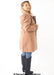 Womens Wool Feel Double Breasted Hooded Coat - Samanta Factory
