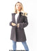 Womens Wool Feel Double Breasted Hooded Coat - Samanta Factory
