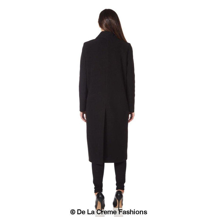 De La Creme - Womens Faux Wool Wrap Coat - Samanta Factory
