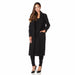  Elegant British-made faux wool wrap coat with tailored silhouette, hidden poppers, and soft finish – ideal for winter wear.