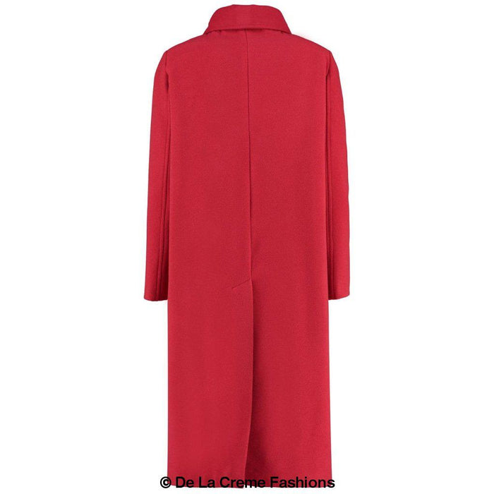 De La Creme - Womens Faux Wool Wrap Coat - Samanta Factory