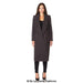 De La Creme - Womens Faux Wool Wrap Coat - Samanta Factory