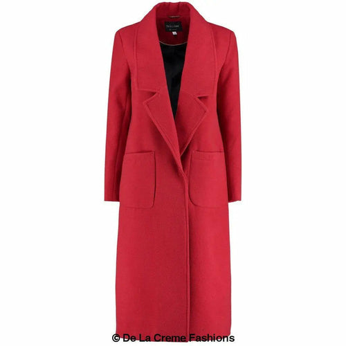 De La Creme - Womens Faux Wool Wrap Coat - Samanta Factory