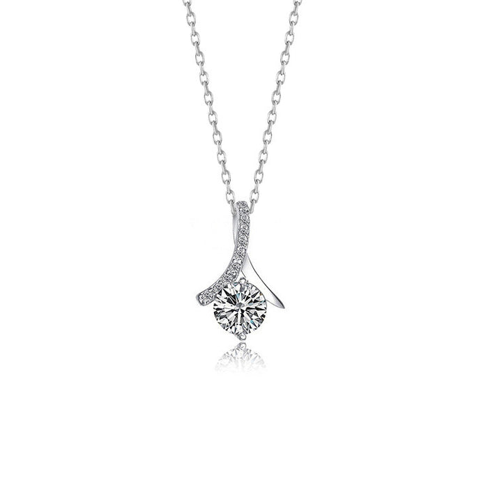 ✨ Geometric 925 Silver Pendant Necklace | Adjustable Chain + Gift Box (Perfect for Mum, GF, Wife!) - Samanta Factory