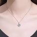 💙🤍 BEATING HEART NECKLACE | S925 Sterling Silver + Rhinestones ✨ (51-80cm Adjustable!) - Samanta Factory