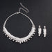 👑 "TikTok’s Bridal Obsession!" Silver Wedding Crown + Chains Set ✨ (From £12!) - Samanta Factory