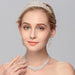 👑 "TikTok’s Bridal Obsession!" Silver Wedding Crown + Chains Set ✨ (From £12!) - Samanta Factory