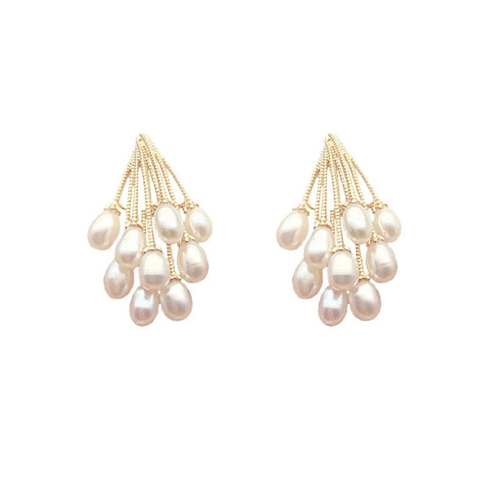 Fireworks Pearls Stud Earring - Samanta Factory