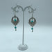 Vintage turquoise slinky drop earrings - Samanta Factory
