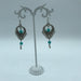 Vintage turquoise slinky drop earrings - Samanta Factory