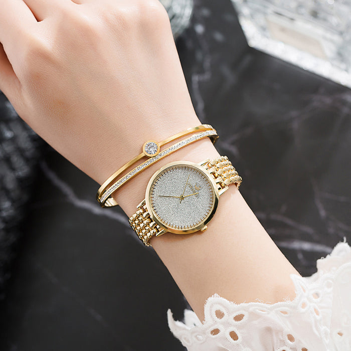 ✨ Jewelry-Inspired Luxe Watch | 20ATM Waterproof + Sapphire Crystal 💎 (Gold/Rose Gold) - Samanta Factory