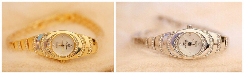 ✨ DIAMOND WATCH FOR WOMEN UK | Gold-Tone Luxury £15 (Fast Shipping!) - Samanta Factory