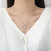 💖 DOUBLE LOVE CLAVICLE NECKLACE | Zircon Heart Chain ✨ Rose/White Gold (Under £10! Free Shipping) - Samanta Factory