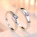✨ HIS & HERS DIAMOND-LOOK RINGS | 925 Silver Couple Bands 💍 (Adjustable Sizing! £12+) - Samanta Factory