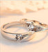 ✨ HIS & HERS DIAMOND-LOOK RINGS | 925 Silver Couple Bands 💍 (Adjustable Sizing! £12+) - Samanta Factory