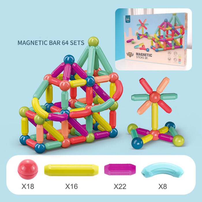 🧲 MAGNETIC STEM TOY SET | 80+ Building Blocks for Kids 🧩 (Ages 3+ | UK’s #1 Educational Toy!) - Samanta Factory