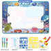 Magic Water Drawing Mat Coloring Doodle with Reusable Magic Pens Montessori Painting Board Educational Toys Kids Gift 100X80Cm
