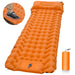 Ultralight Inflatable Camping Sleeping Pad with Pillow – Foldable Air Cushion Mat for Outdoor Travel