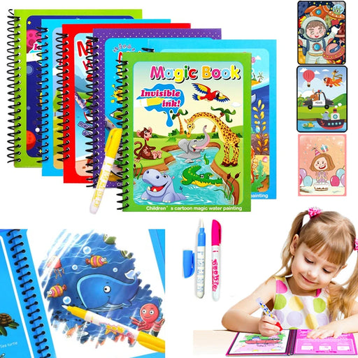 Magical Water Drawing Book for Toddlers – Reusable Montessori-Inspired Colouring Toy