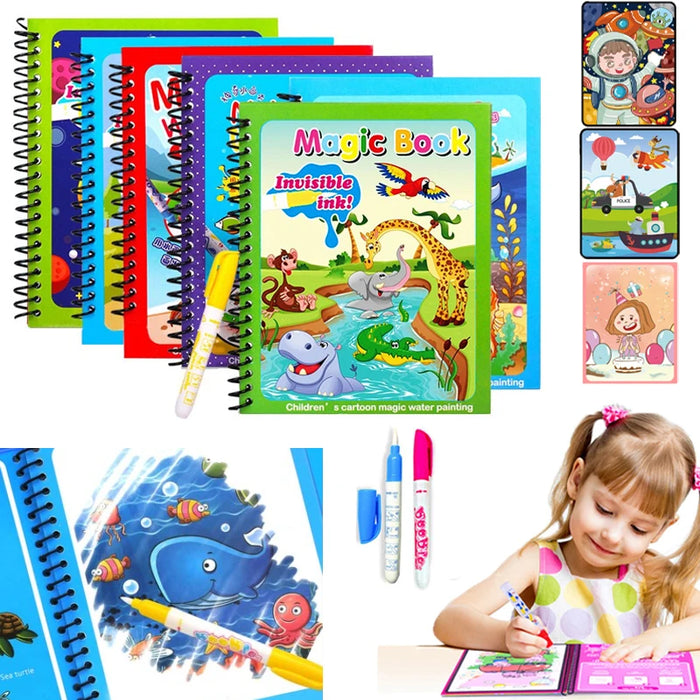 Magical Water Drawing Book for Toddlers – Reusable Montessori-Inspired Colouring Toy