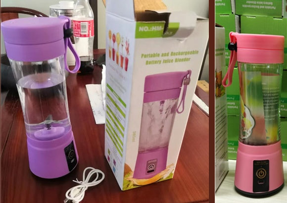 NutriBlend Go – 6-Blade USB Portable Blender | 380ml Smoothie,Juice Maker! 🍓⚡ - Samanta Factory