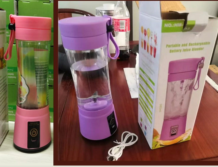 NutriBlend Go – 6-Blade USB Portable Blender | 380ml Smoothie,Juice Maker! 🍓⚡ - Samanta Factory