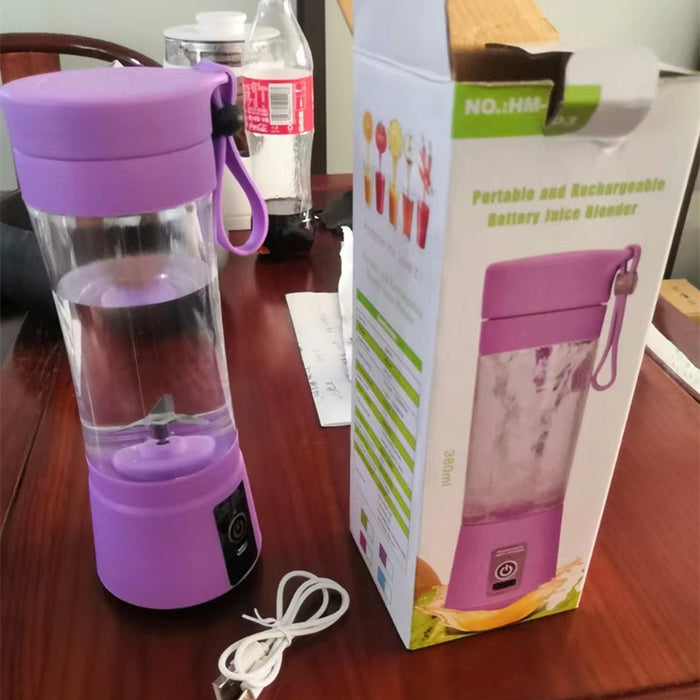 NutriBlend Go – 6-Blade USB Portable Blender | 380ml Smoothie,Juice Maker! 🍓⚡ - Samanta Factory