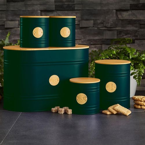 Neo Emerald Green Scandi 5 Piece Kitchen Canister Set - Samanta Factory