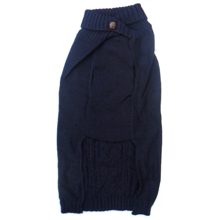 Cable Knit Dog Sweaters Jumpers in Blue, Berry, Beige, Black, Gray - Samanta Factory