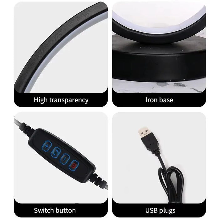 Ring LED Desktop Decorative Lamp – Letter G - Samanta Factory