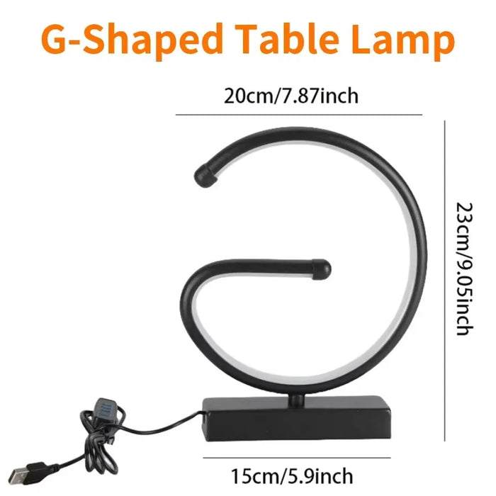 Ring LED Desktop Decorative Lamp – Letter G - Samanta Factory