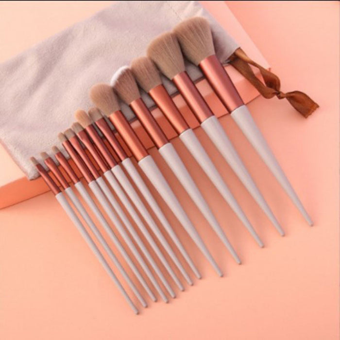 ✨ 13-PIECE MAKEUP BRUSH SET | Vegan & Cruelty-Free 🌱 (Full Face Kit for £10! UK Fast Ship) - Samanta Factory