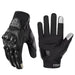 Ummer Breathable Full Finger Motorcycle Gloves Non-Slip Wear-Resistant Motocross Racing Gloves Touch Screen Moto Biker Gloves