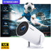 HY300 Pro Smart Android Projector with 4K support, dual WiFi, Bluetooth, and Android 11 system