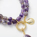 Amethyst Necklace – 30" Boho Crystal Pendant w/ Gold Chain! 💎✨ - Samanta Factory