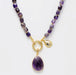 Amethyst Necklace – 30" Boho Crystal Pendant w/ Gold Chain! 💎✨ - Samanta Factory