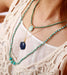 Amethyst Teardrop Necklace – Boho Gold Plated Pendant! 💎✨ - Samanta Factory