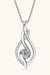 Minimalist Moissanite Necklace in Sterling Silver with Gift Box

