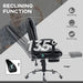 Vinsetto Executive Massage Chair | 6-Point Heated Vibration - PU Leather Office Throne w/ Footrest (£201.96) - Samanta Factory