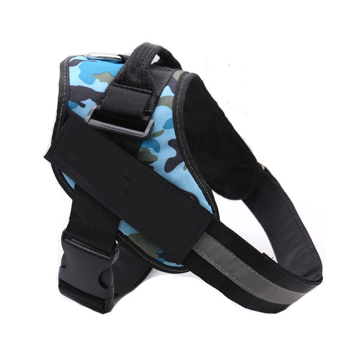 Personalized Dog Harness NO PULL Reflective Breathable Adjustable Pet Harness Vest For Small Large Dog Custom Patch Pet Supplies - Samanta Factory