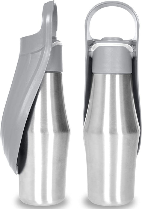 🚰 PORTABLE DOG WATER BOTTLE | Leak-Proof Silicone Design 🌿 (750ml Travel Essential! £19) - Samanta Factory