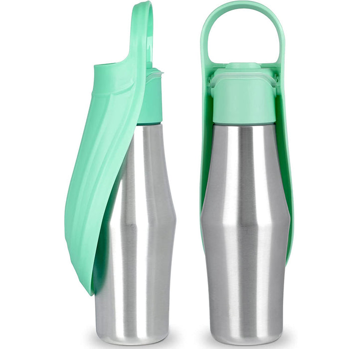 🚰 PORTABLE DOG WATER BOTTLE | Leak-Proof Silicone Design 🌿 (750ml Travel Essential! £19) - Samanta Factory